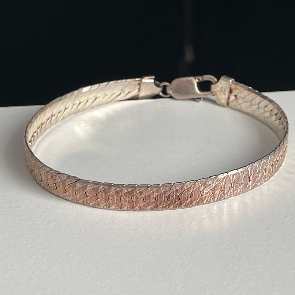 Vintage Milor Sterling Silver 925 bracelet bangle - Picture 9 of 12